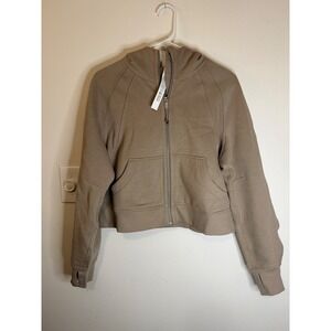 Lululemon Scuba Oversized Full Zip Hoodie Size XS/S Sheer Oak NWOT $148 MSRP